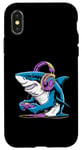 Coque pour iPhone X/XS Costume de requin pour adolescents - Jeu vidéo - Peluche requin