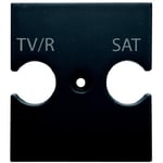 Gewiss-SUPPORT POUR PRISES TV-R-SAT CH BK