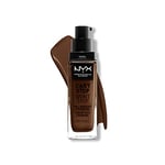 NYX Professional Makeup Fond de Teint Liquide Couvrant Tenue 24h Can't Stop Won't Stop Liquid Foundation, Waterproof, Fini Mat, Formule Vegan, Teinte : Chestnut (23)