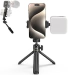 VK-30 Kit de Vlogging pour iPhone, avec Phone Tripod, Phone Mount et Lumière, Kit de Création de Contenu pour Démarreur Youtube et TikTok, Equipement d'Enregistrement Vidéo - 4367