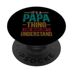 Daddy's Day Vintage Humour For The Best Dad Ever PopSockets PopGrip Interchangeable