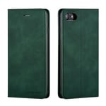 QLTYPRI Case for iPhone 6 iPhone 6S, Premium PU Leather Cover TPU Bumper with Card Holder Kickstand Hidden Magnetic Adsorption Flip Wallet Case Cover for iPhone 6 iPhone 6S - Green