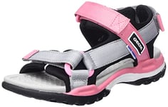 Geox Fille J Borealis Girl Sandal, Noir Gris, 30 EU