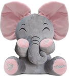 Peek A Boo Elephant Animated Talking Singing Elephant Plush Huggable Toy Baby