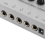 4 Channel Headphone Amplifier Stereo Earphone Splitter With Power AdapterAC