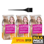 ' ORÉAL Casting Creme Gloss 801 Satin Blonde Cheveux Couleur 3-pack sans