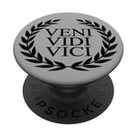 VENI VEDI VICI JULIUS CAESAR QUOTE I CAME I SAW I CONQUERED PopSockets Adhesive PopGrip