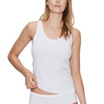 JBS of Denmark Organic Cotton Top Wide Straps Hvit økologisk bomull X-Large Dame