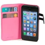 Étui pour Apple iPhone 5/5S Rose - WazzaBee WB-M30WP-PK - Porte-cartes - Souple