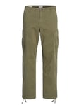 JACK & JONES Mens Harlow Cargo Trouser Dusty Olive 32W / 32L