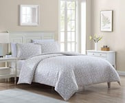 Laura Ashley Victoria Collection Luxury Premium Ultra Soft Duvet Set, Lightweight & Comfortable Bedding, Stylish Design for Home Décor, King, Taupe