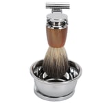 Safety Men Grooming Set Trimming Stand Bowl Beard Brush Vintage