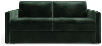 Jay-Be Slim Velvet 3 Seater Sofa Bed - Dark Green