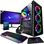 Vibox III-86 PC Gamer - 24"" Écran Pack - 8 Core Intel i7 10700F Processeur 4.8GHz - Nvidia RTX 3070 Ti 8Go Carte Graphique - 16Go RAM - 1To NVMe M.2 SSD - Windows 11 - WiFi