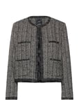 Trim Tweed Jacket Black Mango