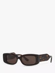 Gucci GC002199 Women's Rectangular Sunglasses, Tortoise