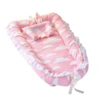 Baby Bed Portable Lounger Crib Sleep Nest With Pillow 4