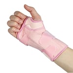 NuCamper Attelle De Poignet Avec 2 Amovible Renforts MÉTalliques Conception Ergonomique Protege Poignet Pour Hommes Et Femmes Pour Soulager La Douleur En Cas D'arthrite (Rose, Main droite L)