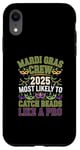 iPhone XR Mardi Gras Crew 2025 Most Likely To Catch Beads Like a Pro Case