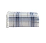 Eddie Bauer - Jeté de lit en Flanelle de Coton pour décoration d'intérieur, literie réversible Toutes Saisons en Sherpa (Edgewood Plaid Bleu, jeté)