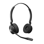 Micro-casque sans fil Jabra Engage 55 stéréo de rechange – Microphone à réduction de bruit – Protection auditive – Noir