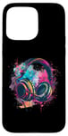 iPhone 15 Pro Max Headphones Music DJ Music Headphones Splash EDM Music Lover Case