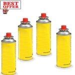 4 BUTANE GAS BOTTLES CANISTERS FOR PORTABLE STOVES COOKERS GRILLHEATERS WEEDWAND