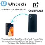 Vitre Arrière (Back Glass Phone) OnePlus 9 Pro - Noir Stellaire (Stellar Black)