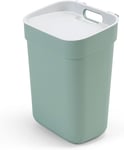 Ready-to-Collect 100% Recycled 10L Kitchen Recycling Bin, Green with Grey Lid