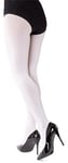 LORES Satin Womens Tights 100 Denier Thick Shiny Look Plain Sheen Opaque Full Stockings Pressure-Free Pantyhose Lucido, Bianco S