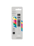 Parker Jotter Originals Gel Pen Refills | Smooth Black Gel Ink Refills | Medium Tip (0.7mm) | 2 Count