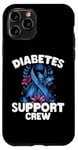 Coque pour iPhone 11 Pro Diabetes Support Crew Month Ribbon Type1 T1D Type 2 T2D Mom