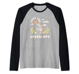 Save The Jackalope Mythical Creature Cryptid Lover Folklore Raglan Baseball Tee