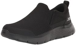 Skechers GO Walk Flex Impeccable II Allez Marcher Hommes, Black Textile, 43 EU