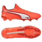 PUMA King Ultimate Fg/ag Unlimited - Glowing Red/vit/red Fire, storlek 42½