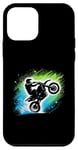 Coque pour iPhone 12 mini Colorful Art Dirt Bike Motocross Rider Moto Biker