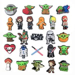 25PCS Star Wars PVC Shoes Charms For Croc And Jibbitz Decoration Accessories