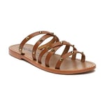 Minnetonka Femme Anglet Sandales Romaines, Marron Camel, 40 EU