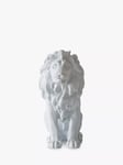 John Lewis Sitting Lion Garden Sculpture, H24cm, White