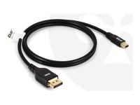 Club 3D Cac-1116 - Displayport-Kabel - Mini Displayport (Hane) Till Displayport (Hane) - Displayport 2.1 - 1 M - Vesa Dp80-Certifierad, Uhbr10, Uhbr20, Upp Till 80 Gbps Dataöverföringshastighet, Stöd För 10K 60 Hz (10.240X4320), 4K240hz Stöd, 8K60hz