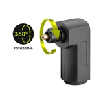 Toslink-adapter, hona till hane, vinklad 90°