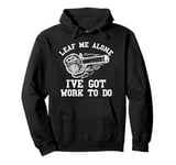 Electric Leaf Blower Mens Landscaping Funny Lawn Care Yard Pullover Hoodie