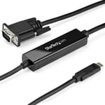 StarTech.com 3ft/1m USB C to VGA Cable - 1920x1200/1080p USB Type C to VGA Vi...