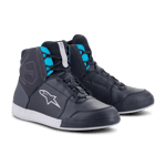 MC-Sko Alpinestars Chrome Waterproof Dame Svart Asfalt-Turkis