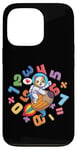 Coque pour iPhone 13 Pro Kawaii Dog Astronaute Kids Funny Maths Day Numbers Day