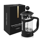 RAINBEAN Cafetiere 8 Cup Coffee French Press, 34 Oz/1 Liter Large Cafetiere French Coffee press, Maximum Flavor Coffee Brewer with Stainless Steel Filter, Perfect for Coffee Lover Gifts, Black