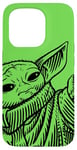 Coque pour iPhone 15 Pro Star Wars Le Grogu Mandalorien Utilisant la Force Vert