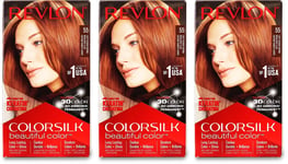 Revlon Colorsilk Reddish Brown 55 Light X 3