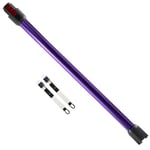 Tube Télescopique pour Dyson, Tube Extension Rechange Compatible pour Dyson V7 V8 V10 V11 V15, Tige Rigide à Dégagement Rapide pour Dyson avec Deux Petites Brosses, Violet