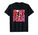 Groovy Spoiled By My Blue Collar Man Funny Blue Collar wife T-Shirt